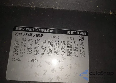 2015 Chevrolet Equinox Ls из США, поврежденный, VIN 2GNALAEK8F6416705